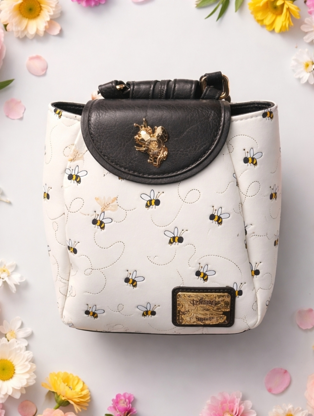 Loungefly Disney Winnie The Pooh Bees Allover Micro Mini Backpack, NWT